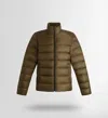 Fusalp Quilted Packable Bomber Jacket In Brown