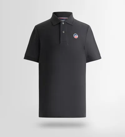 Fusalp Elbin Short-sleeve Polo Shirt In Black