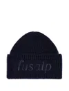 Fusalp Embroidered Ribbed Beanie In Blue