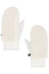 Fusalp Faux Fur Mittens In White
