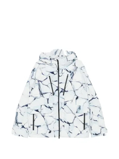 Fusalp Formon Ice Marble-print Ski Jacket In Blue