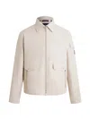 Fusalp Fralis Chambray Patch-pockets Bomber Jacket In Neutral