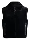Fusalp Fur-collar Zip-front Bomber Jacket In Black