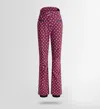 Fusalp Diana Patterned Zip Ski Pants In Red