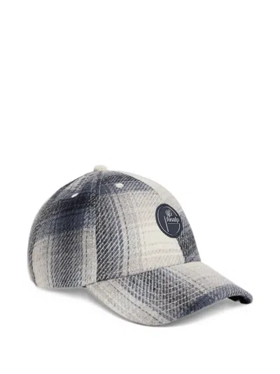 Fusalp Gavi Check-pattern Cap In Gray