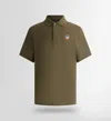 Fusalp Gerlo Short-sleeve Polo Shirt In Brown