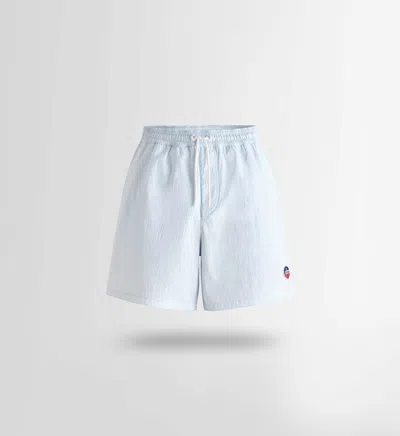 Fusalp Halfi Drawstring Textured Swim Shorts In Blue