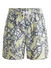 Fusalp Holfo Jungle Swim Shorts In Yellow