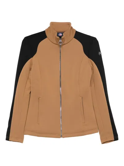Fusalp Ilam Zip Panelled Jacket In Brown