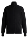 Fusalp Intarsia-panel Ribbed Bomber Jacket In Black