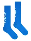 Fusalp Jacquard-logo Socks In Blue