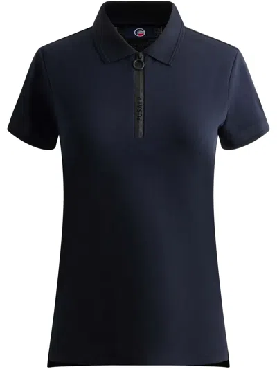 Fusalp Jersey Polo Top In Blue