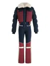 Fusalp Karei Faux-fur Collar Ski Suit In Blue