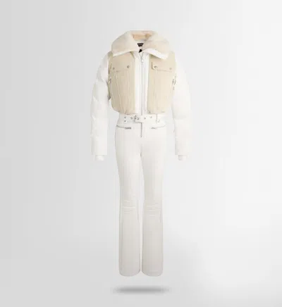 Fusalp Karei Corduroy-trimmed Ski Suit In Neutral