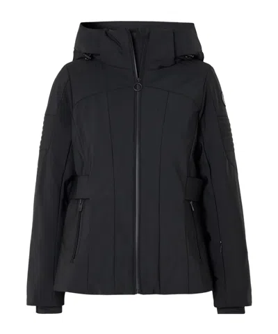 Fusalp Katarina Hooded Paneled Shell Ski Jacket In Black