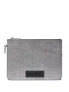 Fusalp Large Pouch Clutch Bag In Silver