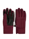 Fusalp Leather Glacier Gloves In Red