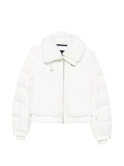 Fusalp Lenagima Faux-fur Panelled Quilted Jacket In White