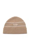 Fusalp Logo-embroidered Beanie In Brown