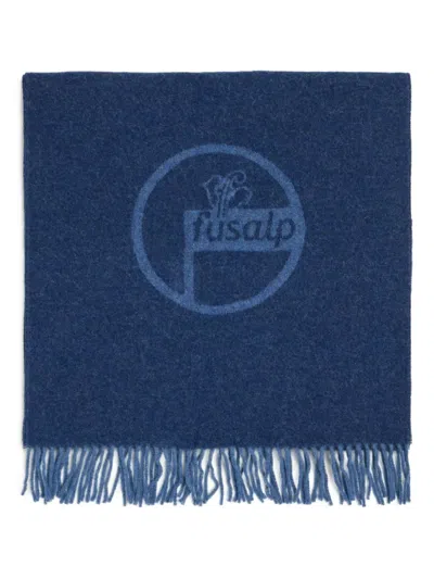 Fusalp Logo-jacquard Scarf In Blue