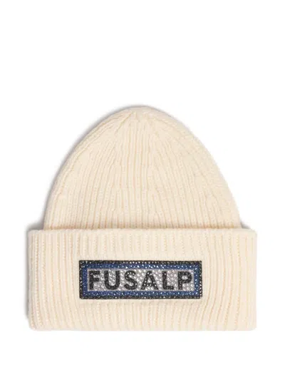 Fusalp Logo-patch Beanie In Neutrals
