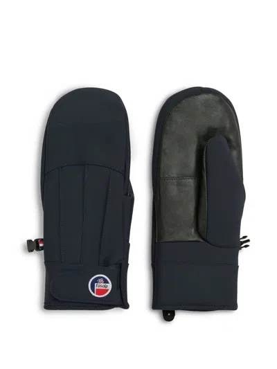 Fusalp Logo-patch Gloves In 蓝色