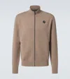 Fusalp Mayeul Wool-blend Zip-up Cardigan In Beige