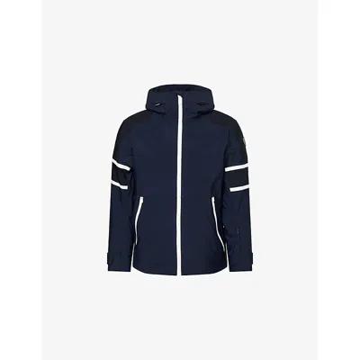 Fusalp Mens Marin/noir/neige Amwo Hooded Shell-woven Ski Jacket In Black