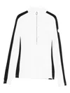 Fusalp Negam Side-stripe Zip-neck Ski Top In White