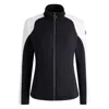 Fusalp Colour-block Ribbed-collar Ski Jacket In Black