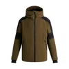 Fusalp Amwo Quilted Shoulder-panel Ski Jacket In Brown