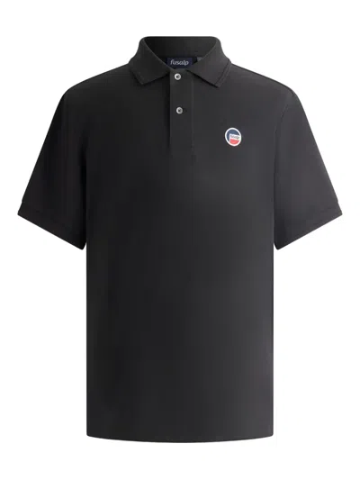 Fusalp Pique-cotton Polo Shirt In Blue