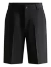Fusalp Pleated Straight-leg Shorts In Blue