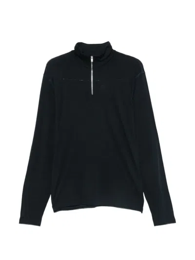 Fusalp Quarter-zip High-neck Sweater In Black