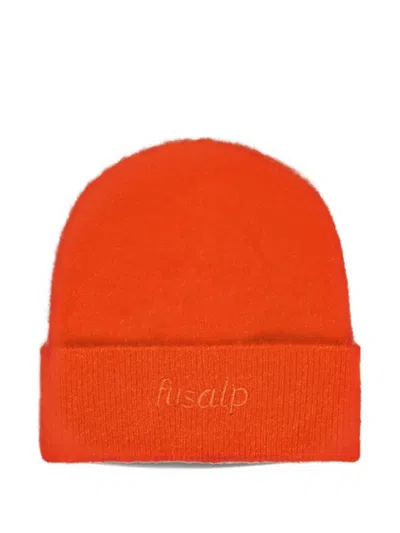 Fusalp Sevy Logo-embroidered Beanie Hat In Orange