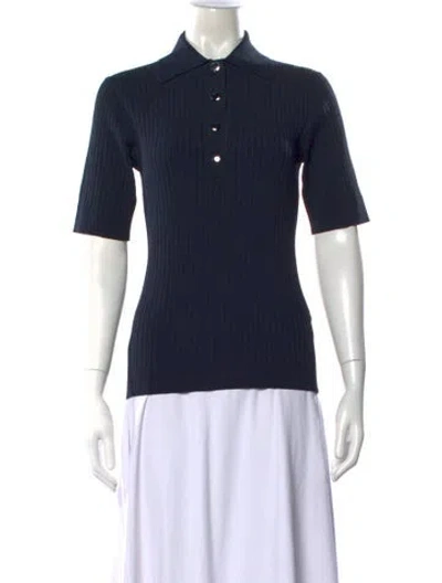 Pre-owned Fusalp Short Sleeve Polo In Blue