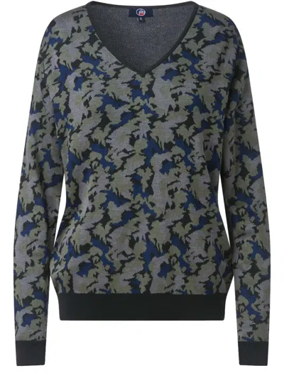 Fusalp Sigrid Knit Jumper In Camo Etain
