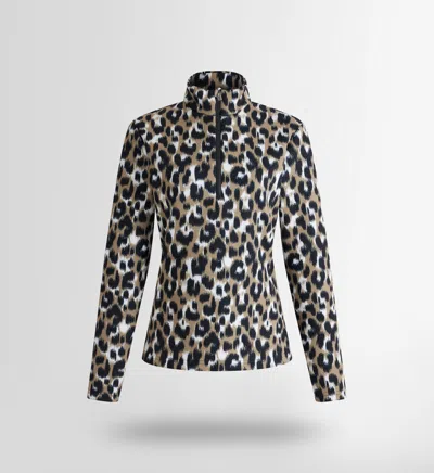 Fusalp Sous Pull Orion Leopard In Light Brown