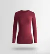 Fusalp Sous Pull Troop Col Rond In Dark Red