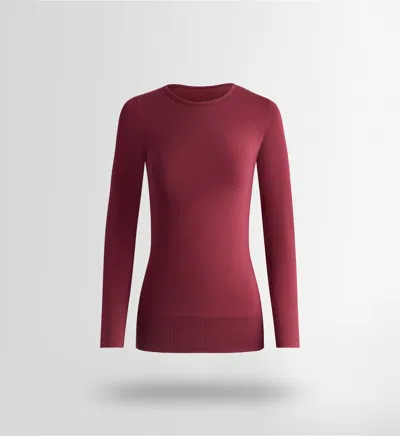 Fusalp Sous Pull Troop Col Rond In Dark Red