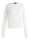 Fusalp Striped-detail Sweater In White