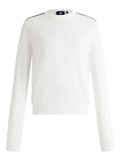 Fusalp Striped-detail Sweater In White
