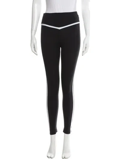 Pre-owned Fusalp Striped Skinny Leg Pants In Gray