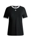 Fusalp Tanixa Contrast-trim Logo T-shirt In Black