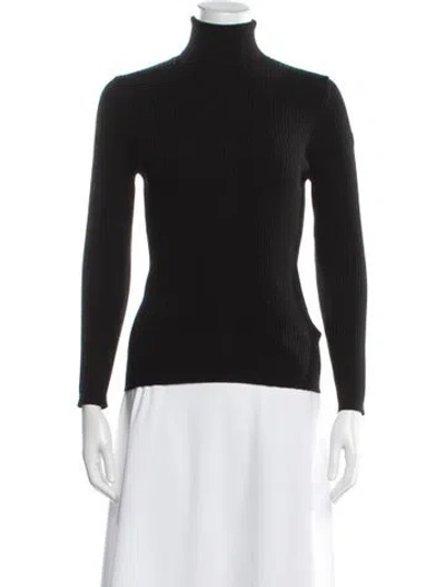 Pre-owned Fusalp Turtleneck Sweater In Black