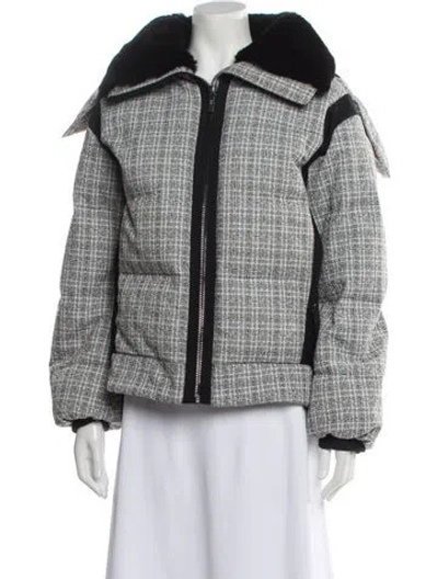 Pre-owned Fusalp Tweed Pattern Down Jacket In Multi