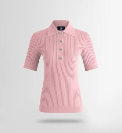Fusalp Vera Short-sleeved Polo Shirt In Pink