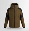 Fusalp Amwo Quilted Shoulder-panel Ski Jacket In Brown