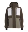 Fusalp Three-tone Panelled Ski Jacket In Brown
