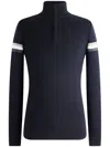 Fusalp Wengen Iv Wool Half-zip Sweater In Blue